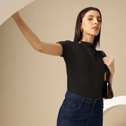 Chemistry Extended Sleeves Ribbed Top-image-78