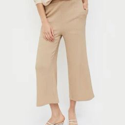 Ginger by Lifestyle Beige Regular Fit Mid Rise Pants-image-27
