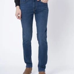 Red Tape Dark Blue Skinny Fit Jeans-image-75