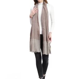 Monte Carlo Khaki & Grey Stripes Stole-image-73