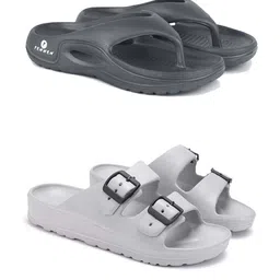 DRACKFOOT Pack Of 2 Sliders & Thong Flip-Flops-33