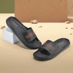 Woodland Men's Black Slides-27