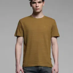 Jack & Jones Green Cotton Slim Fit Texture T-Shirt-picture-32