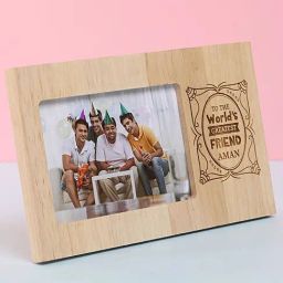 FNP Multicolor MDF Engraved Photo Frame for Best Friend image 2