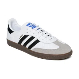 ADIDAS Originals Men White Samba OG Leather Casual Shoes-image-38
