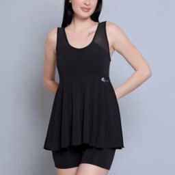 N-Gal Black Plain Swimsuit-image-24