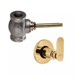 CERA Sylvina Stop Cock Quarter Turn Exposed & Concealed Part PVD Finish French Gold, F1018351FG + F4050102-image-14