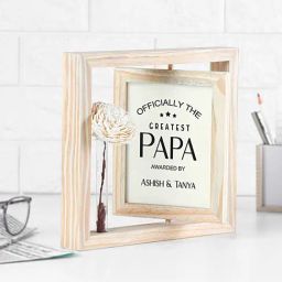 FNP Multicolor MDF Rotating Photo Frame for Dad image 4