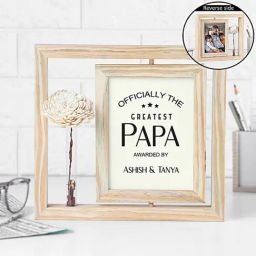 FNP Multicolor MDF Rotating Photo Frame for Best Dad-29