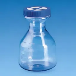 Tarson 3 L PC Sterile Erlenmeyer Cell Culture Flask with Blue HDPE Vented Cap 446012 (Pack of 4 Pcs)-picture-16