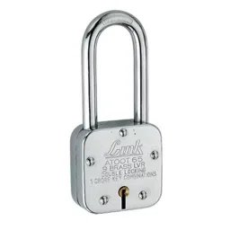 Link 65 mm Steel Chrome Plated Finish 3 Keys Lock-8