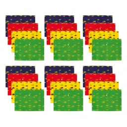 POLEN Fullscape Folder File 18 Microns Poly Plastic Button Bag Thunder Pattern Design Assorted (Pack of 24)-11