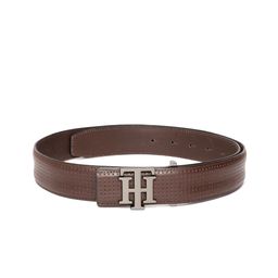 Tommy Hilfiger Men Brown Textured Leather Belt-image-33