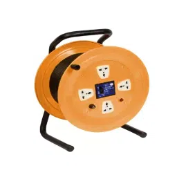 Sibass Electric Cable Drum 50 m Cable Length 16 A 2 Pin 4 Socket Indian Type with ELCB and CE Mark, SE - 8150 (Pack of 4)-picture-24