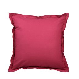 SWAYAM Magenta Set of 5 Solid Square Cushion Covers image 3