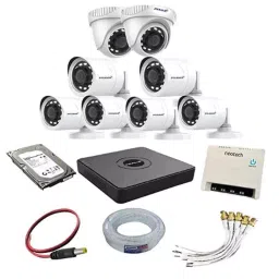 Prama 1MP 5 Bullet and 2 Dome CCTV Camera Kit with 8 CH DVR 1TB HDD and 70 m Wire-10