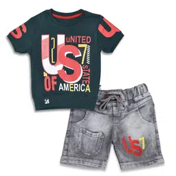 WORTON FASHION Boys Graphic Printed Pure Cotton T-shirt with Shorts-picture-42