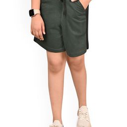 BAESD Girls Cotton Colourblocked Mid-Rise Regular Fit Shorts-picture-45