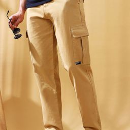 Dennis Lingo Men Straight Fit Cargos Trousers-image-74