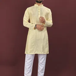 ATOXIC Men Yellow Kurtas-picture-26