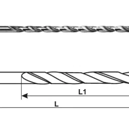 MIRANDA TOOLS HSS Twist Drill Extra Long Series (Size 25.5 mm, Overall Length 450 mm)-77