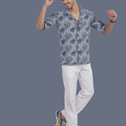STITCH MONKEY Men Comfort Opaque Printed Casual Shirt-image-62