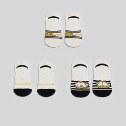 max Men Pack Of 3 Garfield Printed No Show Socks-20