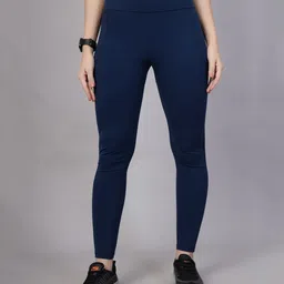 Zelena Solid High Waisted Postpartum Leggings - Navy Blue-picture-39