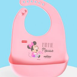 Babyhug Disney Minnie Mouse Silicone Bib - Pink-28