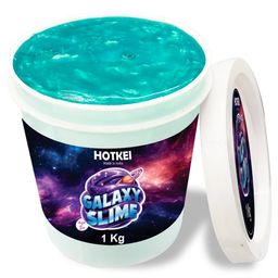 Hotkei (1 Kg) Green Galaxy Slime for Kids DIY Fruit Scented Metallic Magic Toy Slimy Slime Gel Jelly Putty Art Toys Birthday Gift Box-21