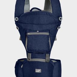 Mi Arcus 4-in-1 Multifunctional Baby Carrier with Breathable Mesh, Adjustable Padded Straps, Hip Seat, and Attached Head Support CushionBlue-8