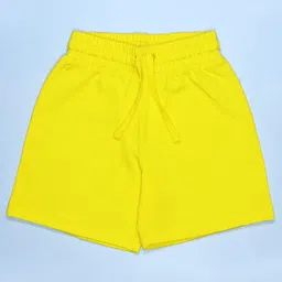 Be Awara Cotton Knit Solid Shorts - Yellow-picture-33