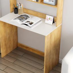 HEXA RED Brown Engineered Wood Study Table For Work From Home Students & Computer Table image 2