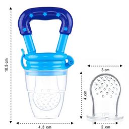 Numum Medium Size Silicone Fruit And Food Nibbler Fruit Feeder Fruit Feeder- Blue (Color And Design May Vary) image 3
