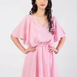 DELIS Women Flared Sleeves Fit & Flare Dress-image-86