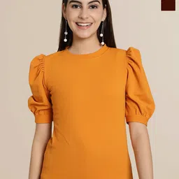 Tromko Puff Sleeve Top-image-82