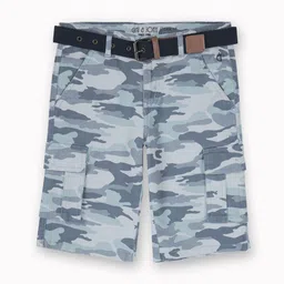 Gini and Jony Boys Cotton Mid-Rise Camouflage Printed Cargo Shorts-image-58