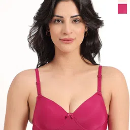 BRACHY Pack Of 2 Full Coverage Lightly Padded Non-Wired T-shirt Bra-1