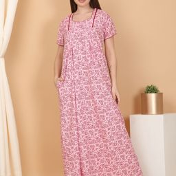 Sweet Dreams Square Neck Printed Maxi Nightdress-picture-7
