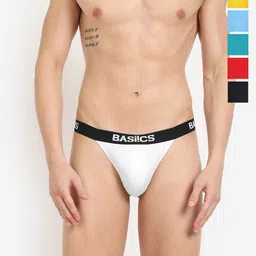 BASIICS by La Intimo Pack of 6 Anti-Microbial Thong Briefs IBCSTH010F0MC-picture-11