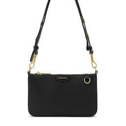 MIRAGGIO Sadie Black Sling Bag With Adjustable & Detachable Strap-27