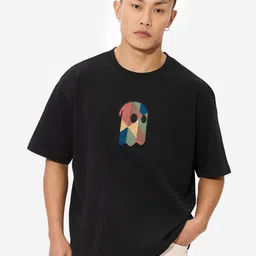 The Souled Store Men Graphic Printed Round Neck Cotton Oversized T-shirt-image-42