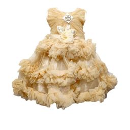 Samjho Fashion Girls Gold Embellished Georgette Fit & Flare Maxi Dress-image-66