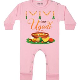 Arvesa Happy Ugadi Printed Bodysuit-image-27