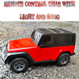 ruhani toys & gift gallery Remote Control Thar Car || with Led Lights and Song Toy Car USB Rechargable(Red) image 3