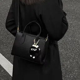 CORSICA PU Structured Tote Bag with Applique image 4