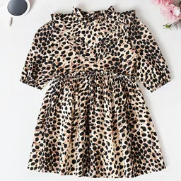 BAESD Animal Print Fit & Flare Dress-picture-9