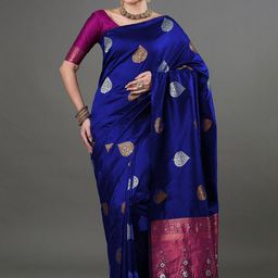 Moda Rapido Woven Design Zari Banarasi Saree-38