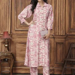moda rapido Ethnic Motifs Printed V-Neck Tunic With Palazzo-picture-7