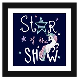 Wens Funny Quotes Frame Star Of The Show Print - Multicolor-picture-7